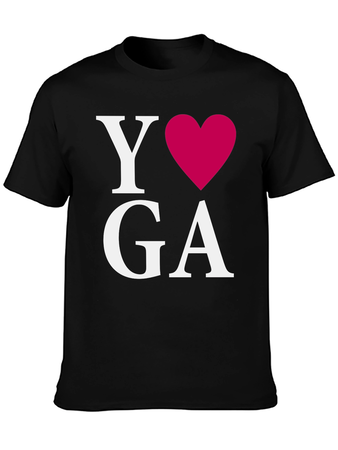 I Heart Yoga Black T-Shirt
