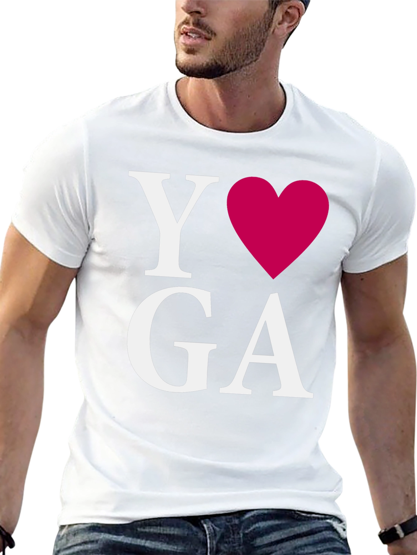 I Heart Yoga Black T-Shirt