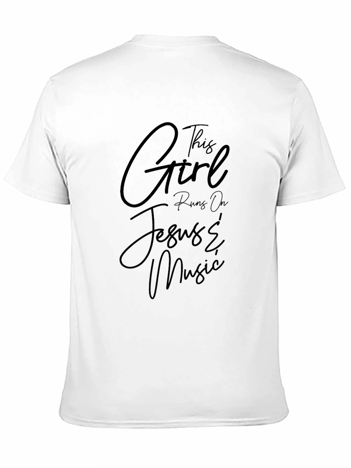 This Girl Runs On Jesus & Music T-Shirt