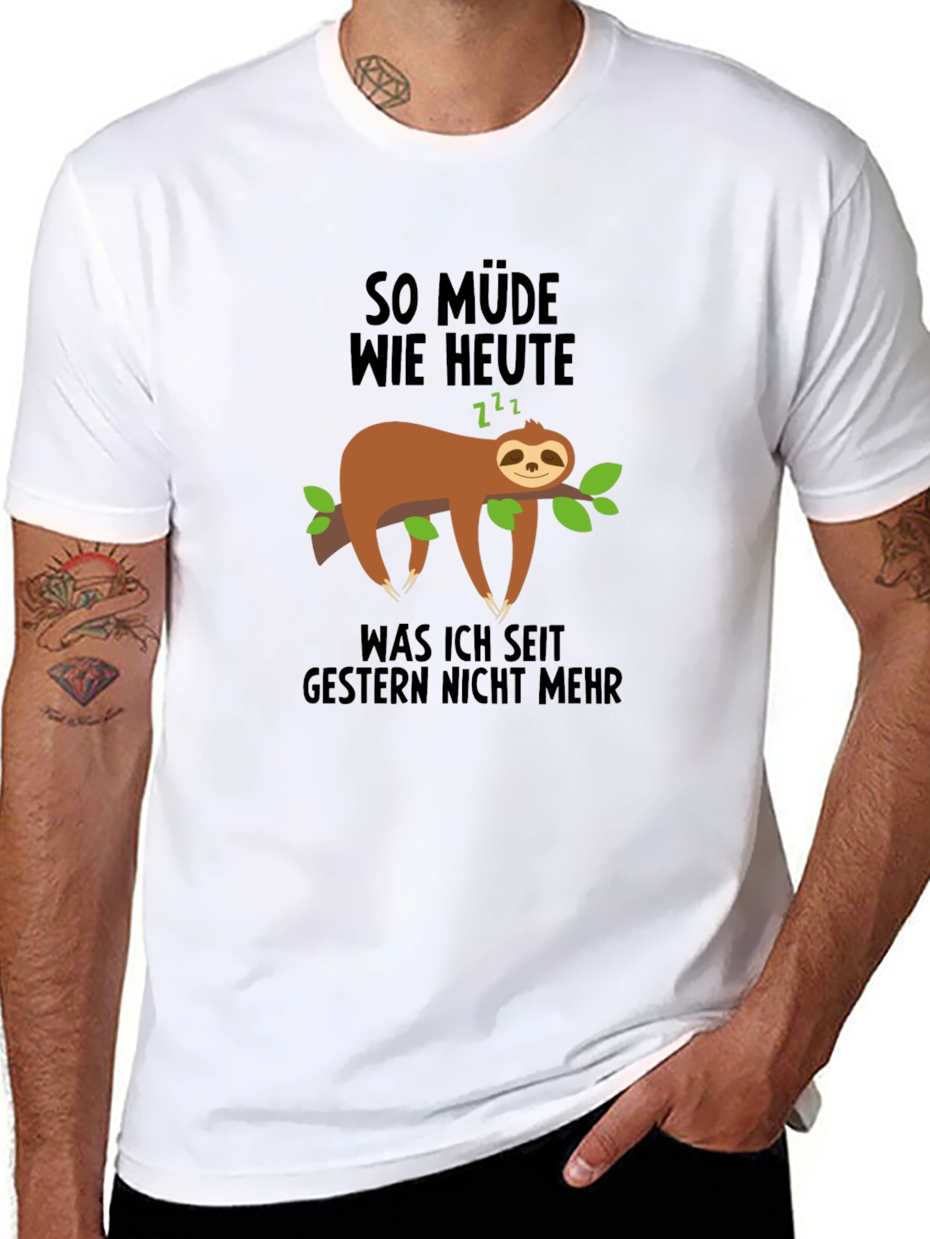 So Müde Sloth Graphic Tee
