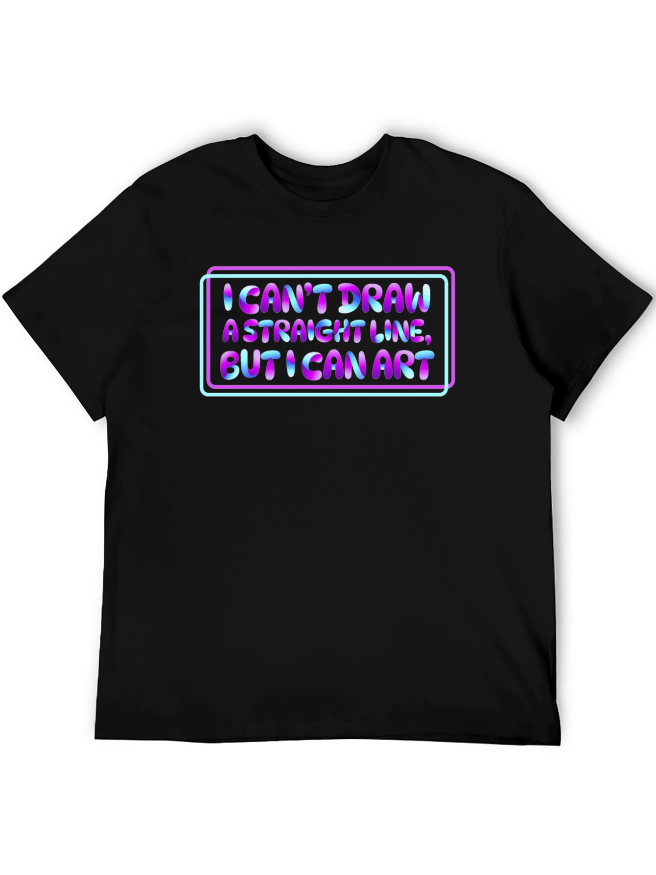 I Cant Draw a Straight Line Art T-Shirt