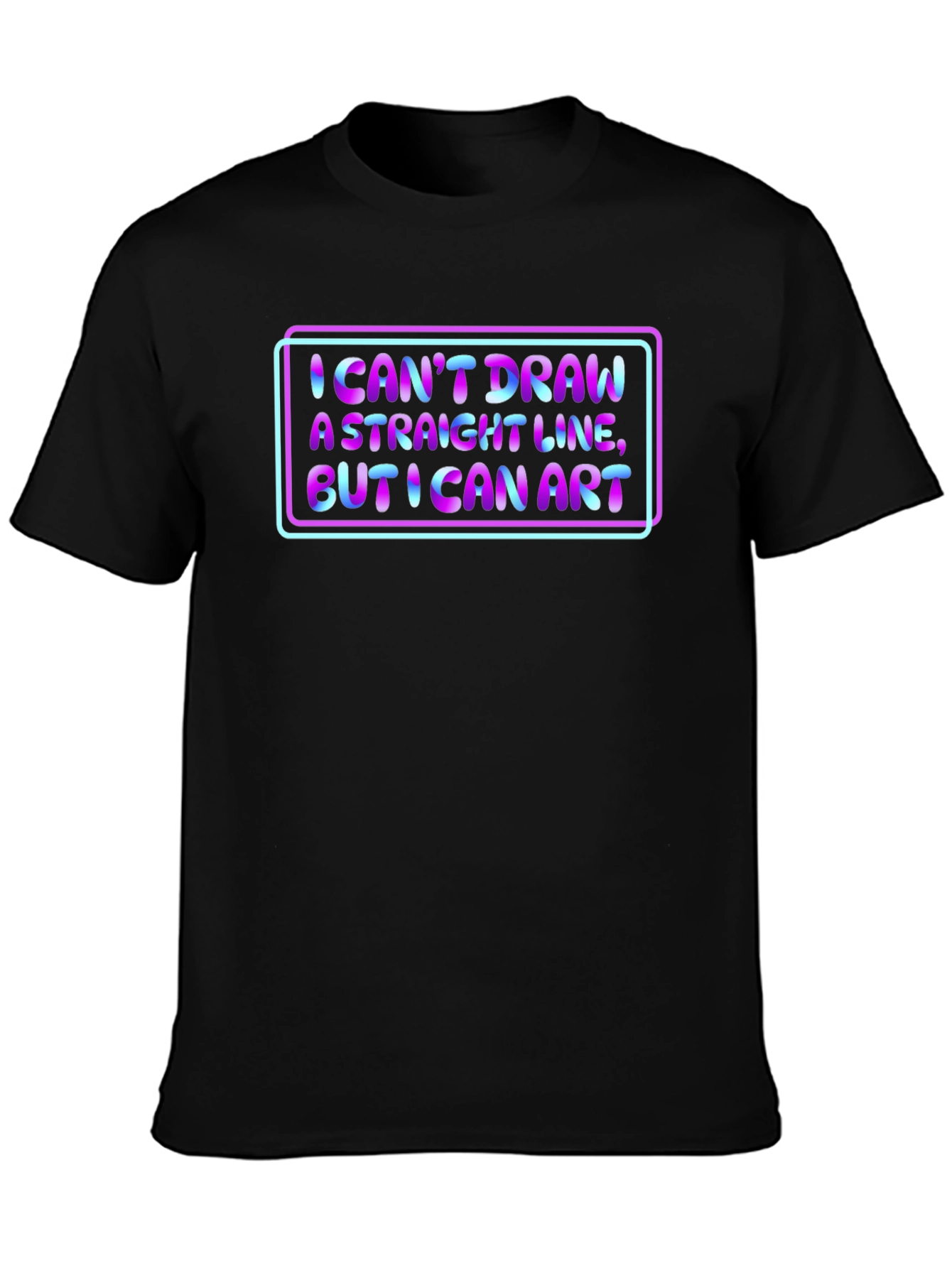 I Cant Draw a Straight Line Art T-Shirt