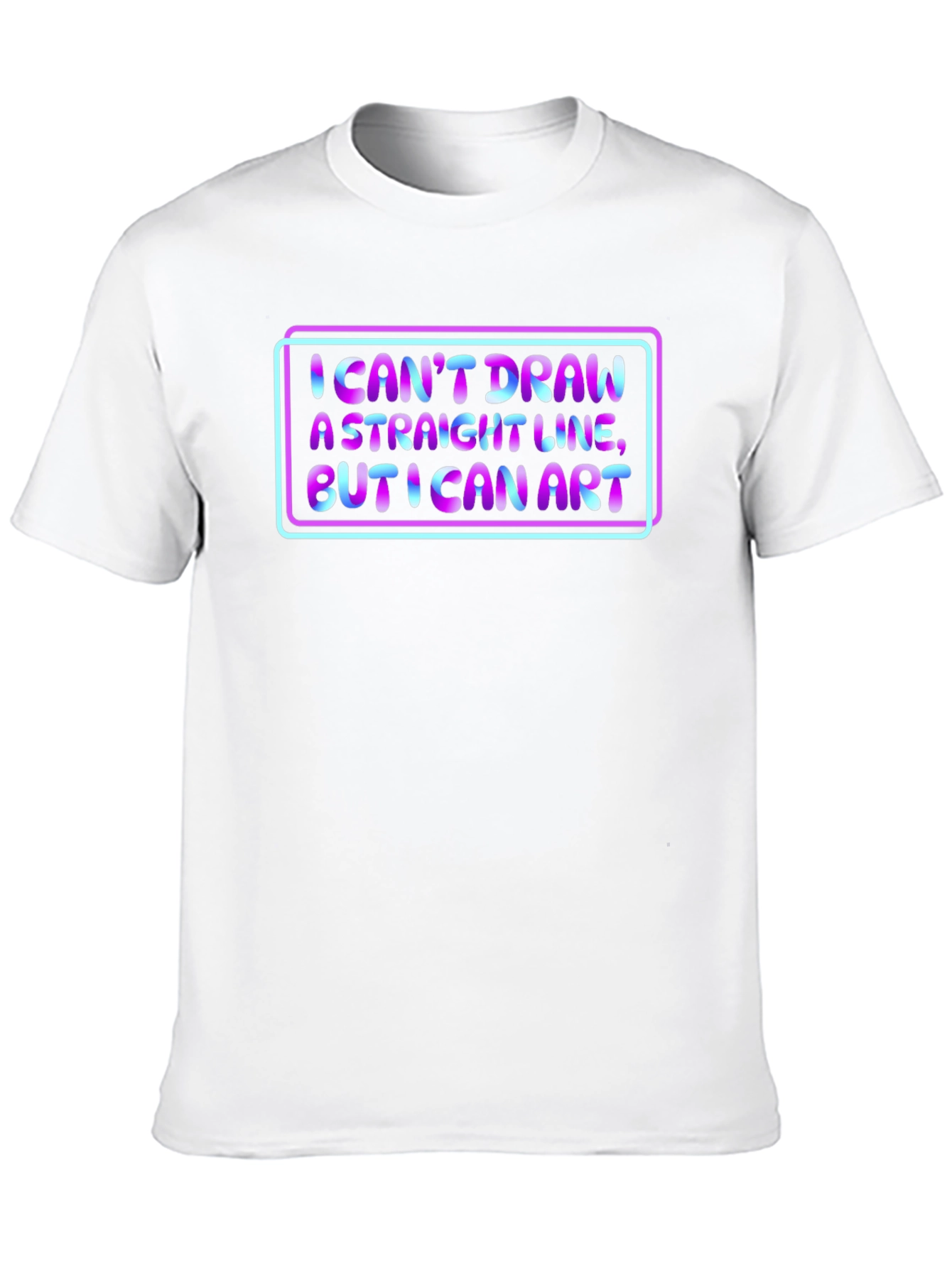 I Cant Draw a Straight Line Art T-Shirt