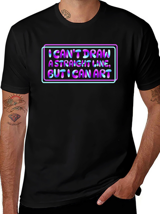 I Cant Draw a Straight Line Art T-Shirt