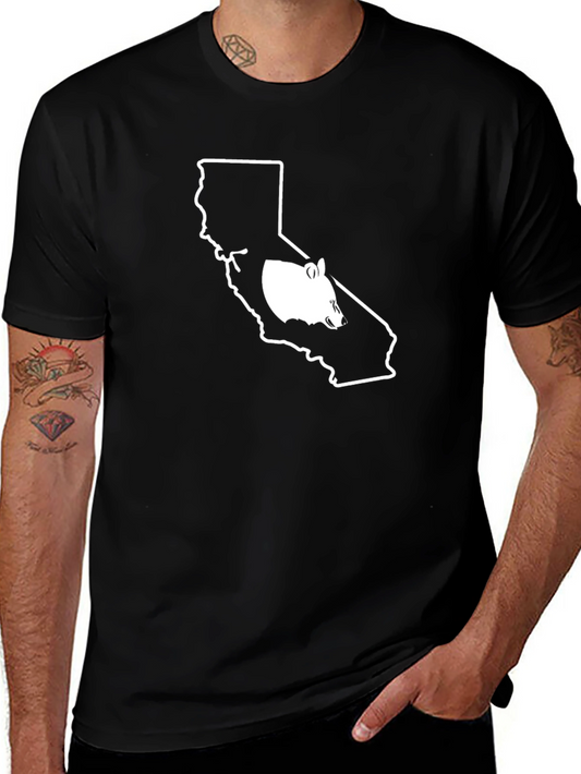 California Bear Graphic Tee - Black