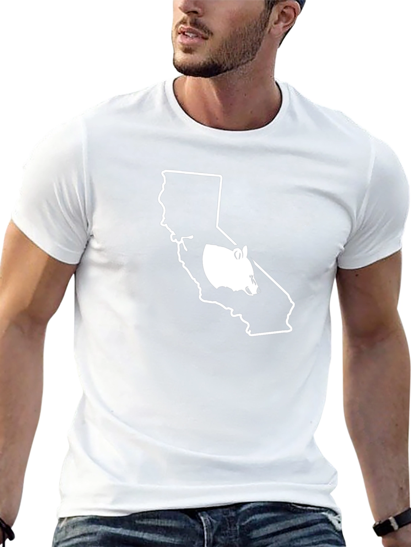 California Bear Graphic Tee - Black