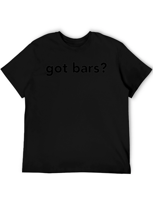 Got Bars? Graphic Tee - Black Crew Neck T-Shirt