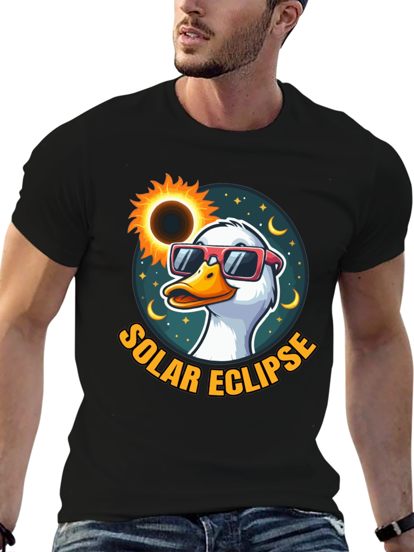 Solar Eclipse Duck T-Shirt