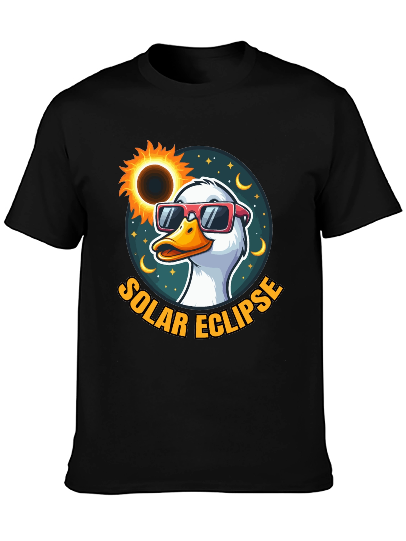Solar Eclipse Duck T-Shirt