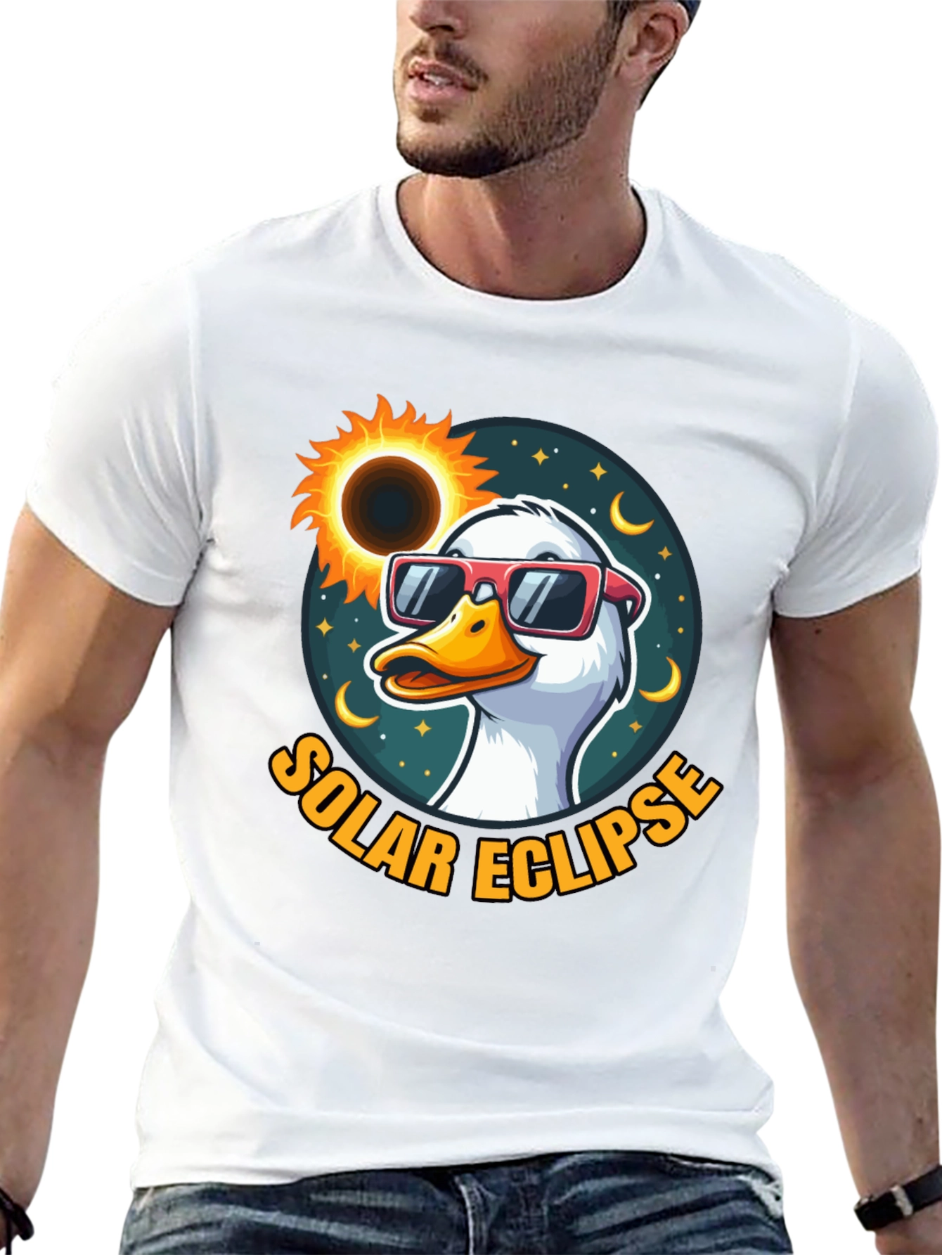 Solar Eclipse Duck T-Shirt