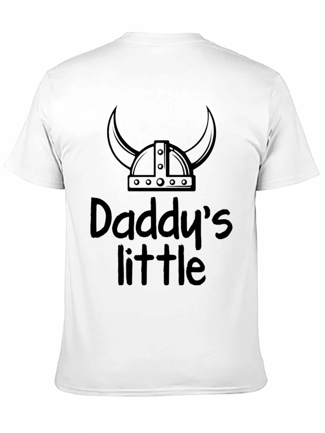 Daddys Little Viking Black T-Shirt