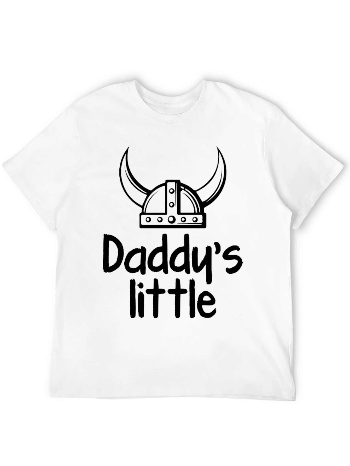 Daddys Little Viking Black T-Shirt