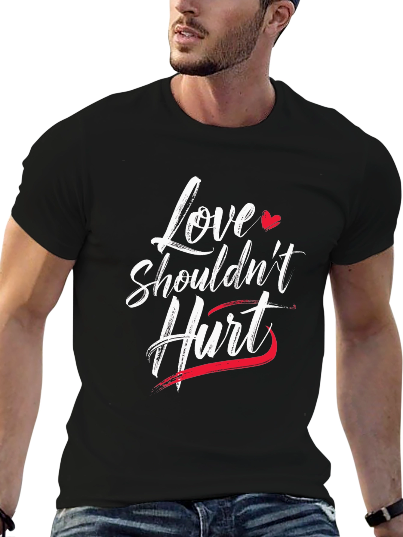 Love Shouldnt Hurt Graphic T-Shirt