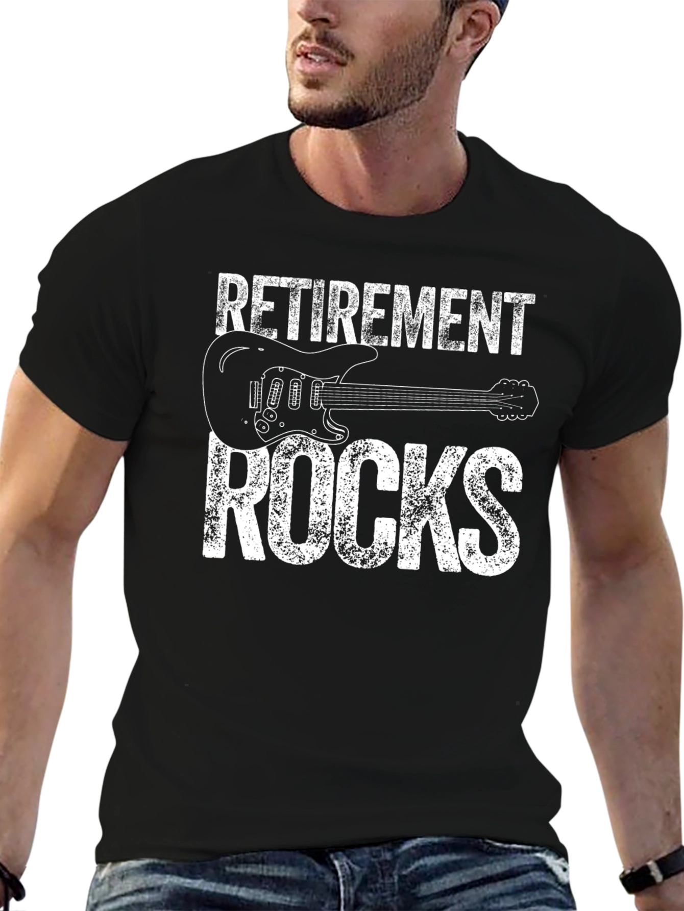 Retirement Rocks Guitar T-Shirt