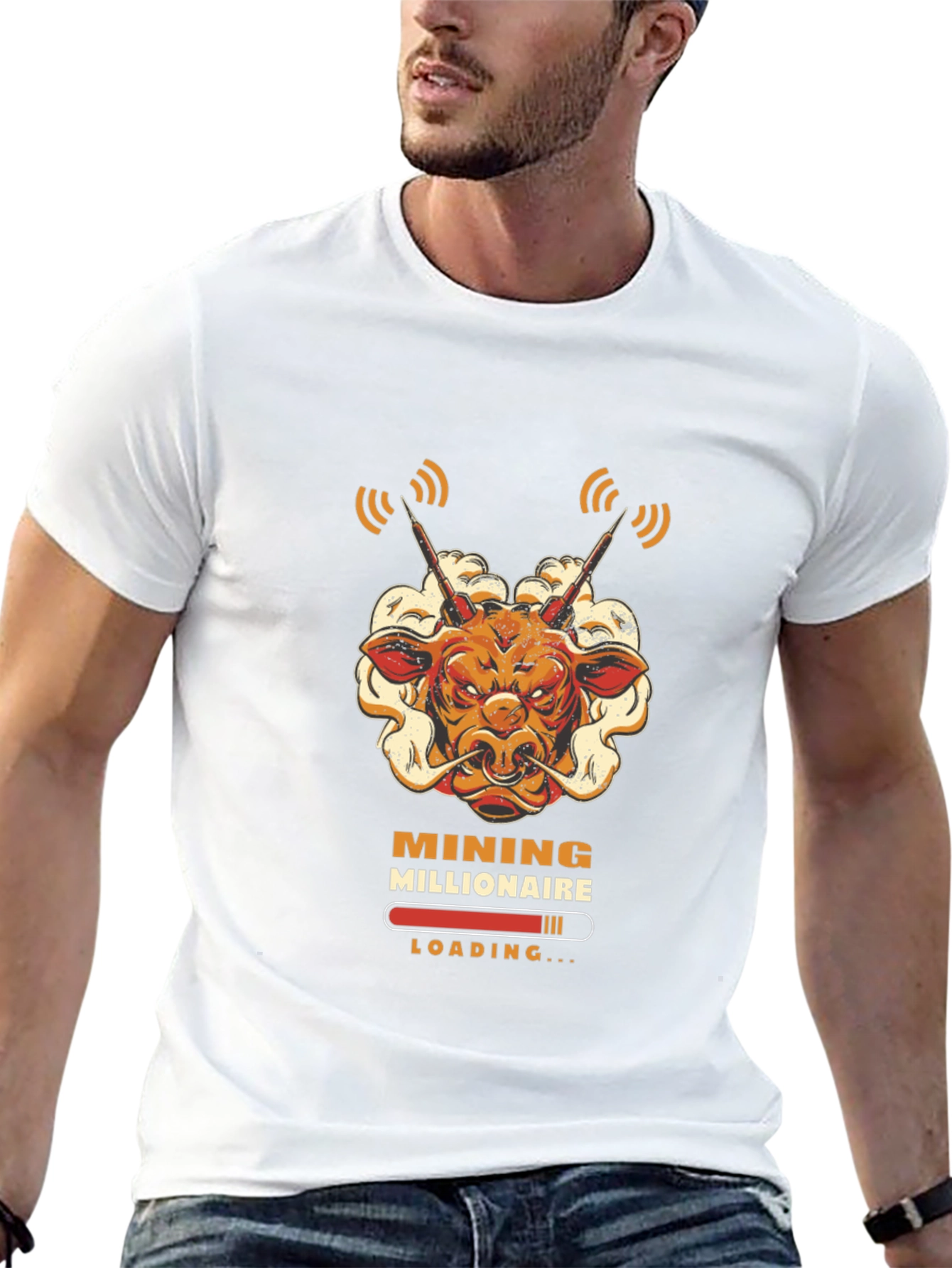 Mining Millionaire Bull T-Shirt - Crypto Trader Tee