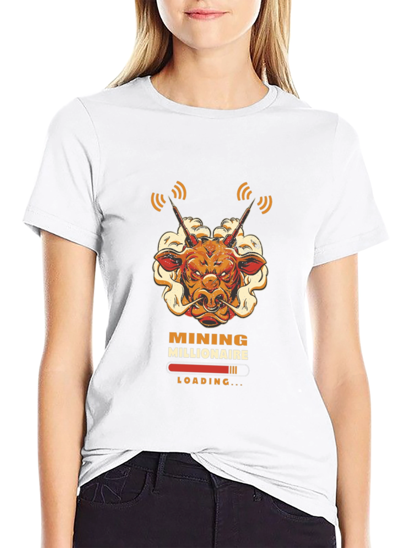 Mining Millionaire Bull T-Shirt - Crypto Trader Tee