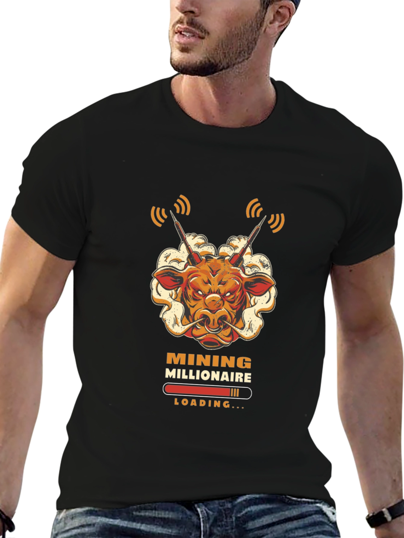 Mining Millionaire Bull T-Shirt - Crypto Trader Tee