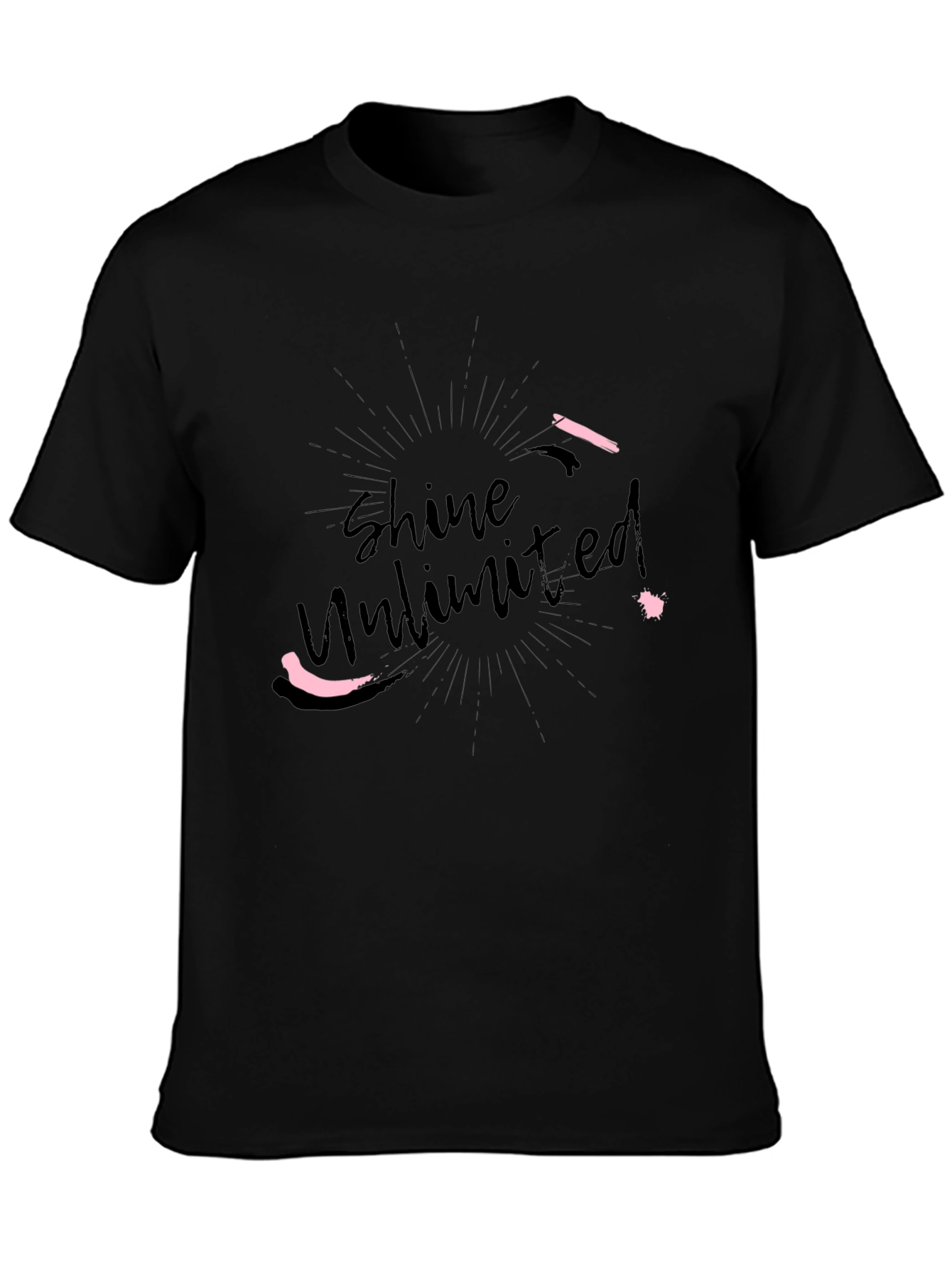 Shine Unlimited Black Graphic Tee