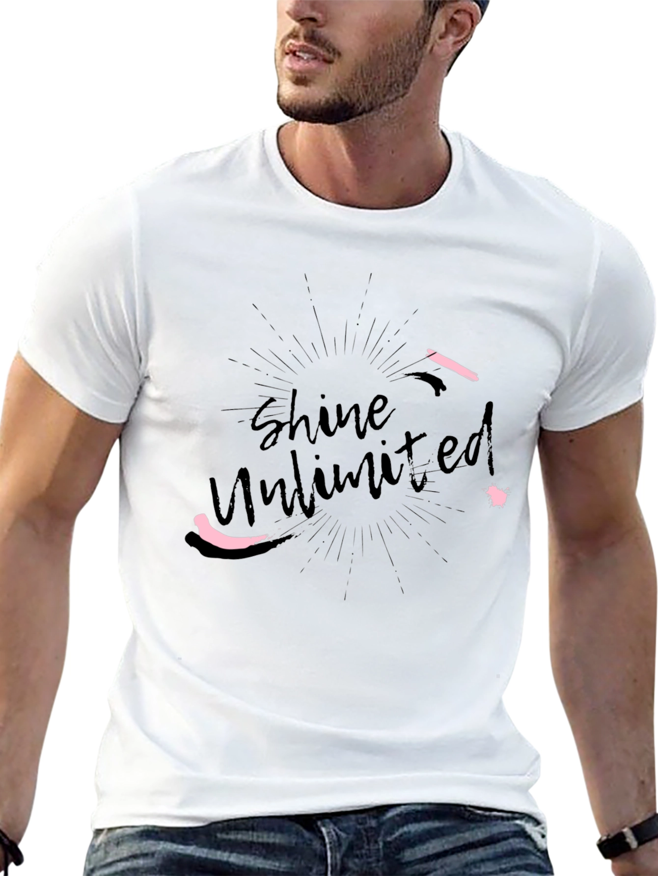 Shine Unlimited Black Graphic Tee
