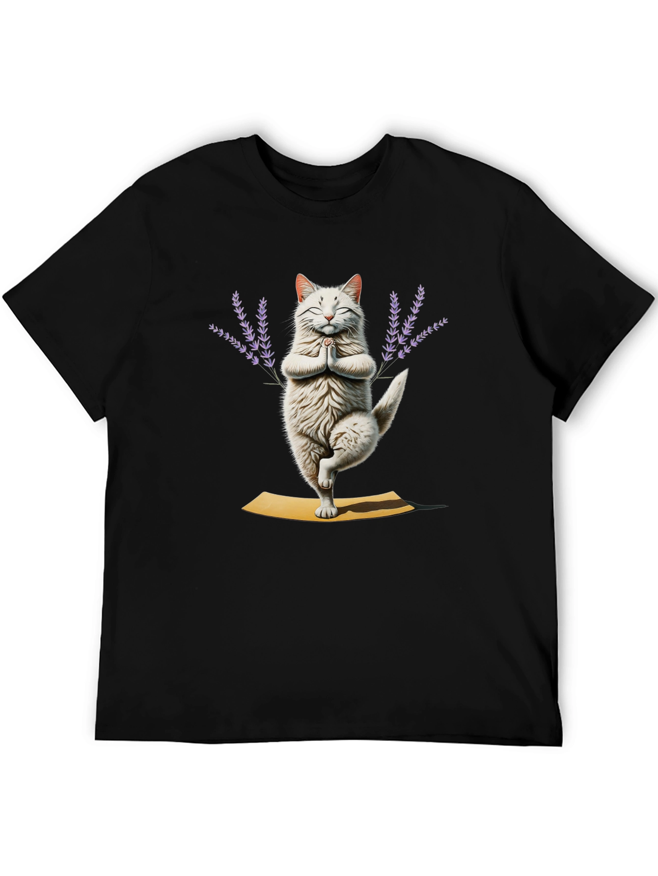 Yoga Cat T-Shirt - Meditating Feline Tee