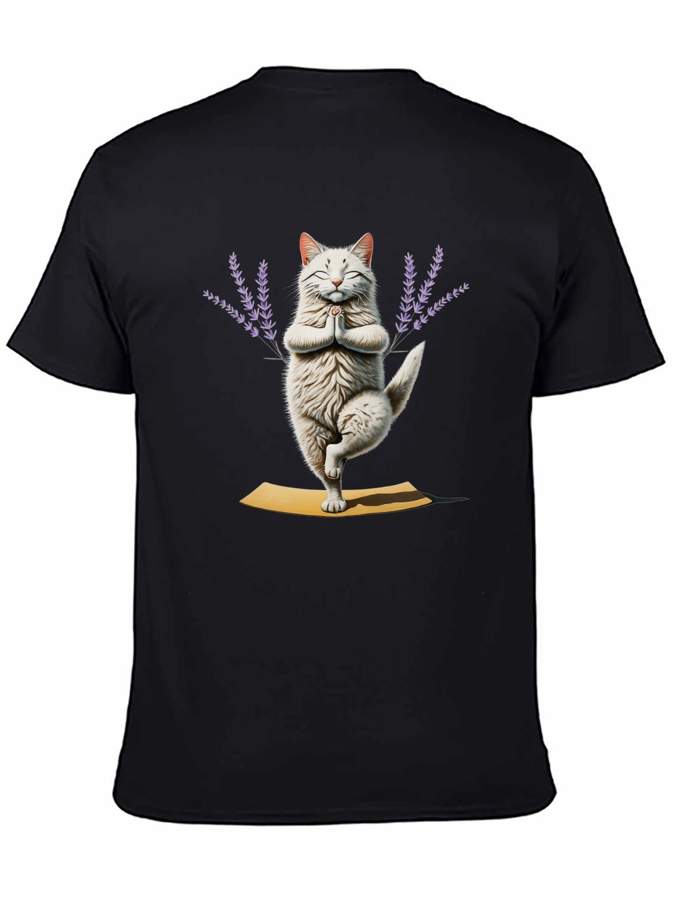 Yoga Cat T-Shirt - Meditating Feline Tee