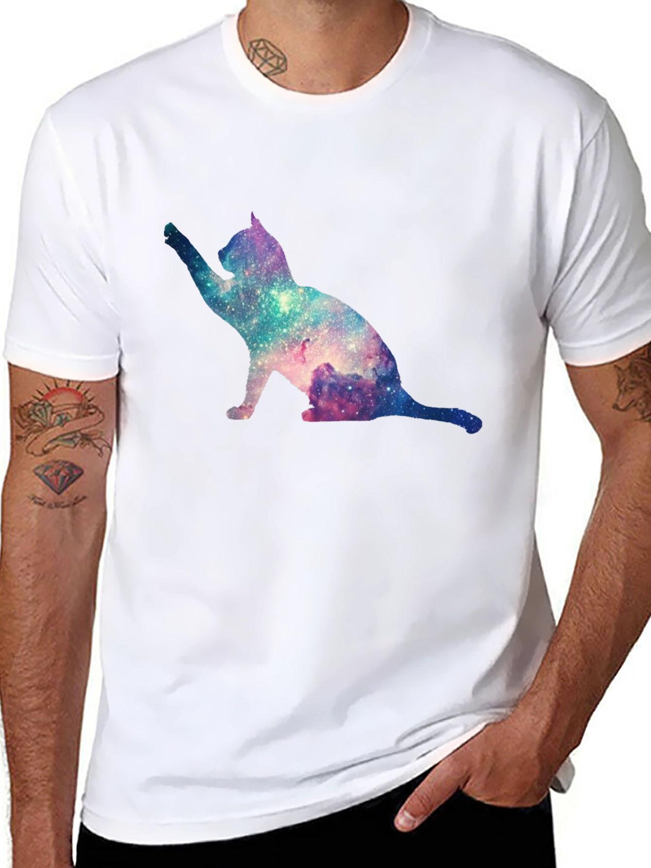 Galaxy Cat T-Shirt - Unique Space Design Tee