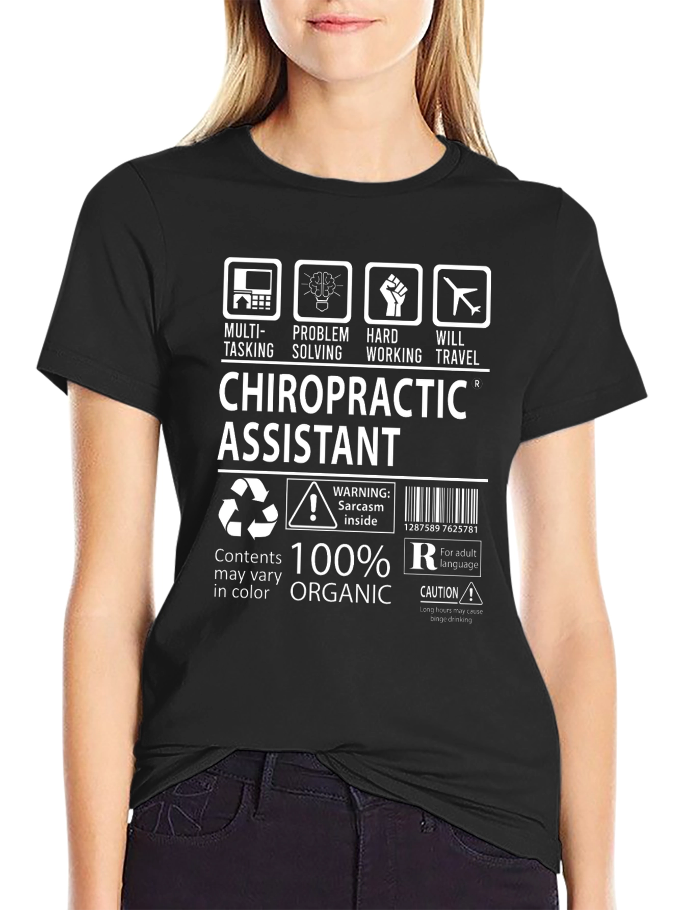 Chiropractic Assistant T-Shirt - 100% Organic