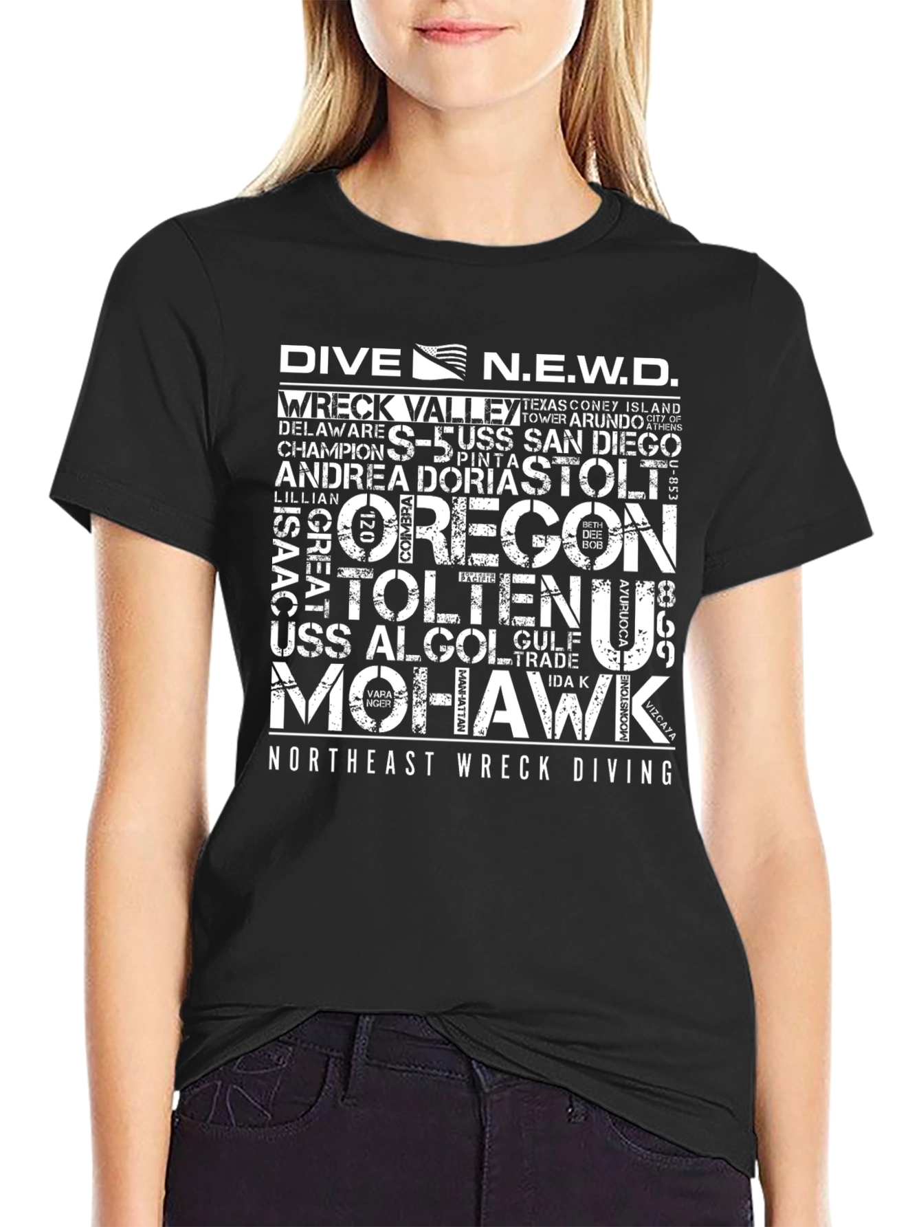Dive N.E.W.D. Black T-Shirt