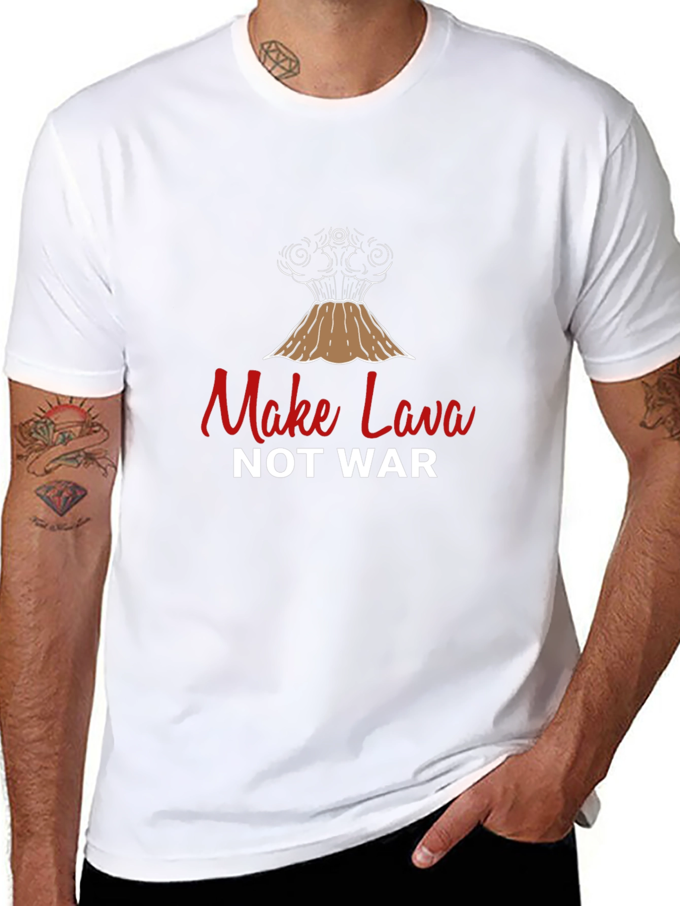 Make Lava Not War Graphic T-Shirt