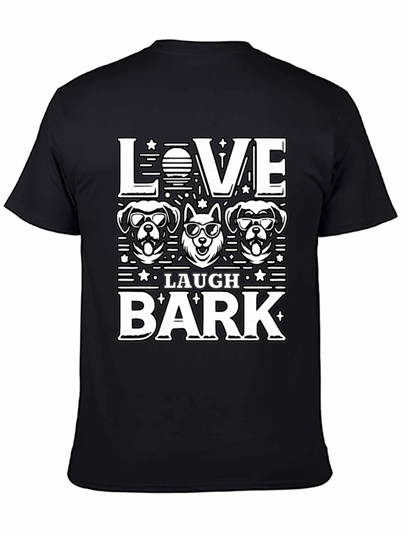 Love Laugh Bark Dog T-Shirt