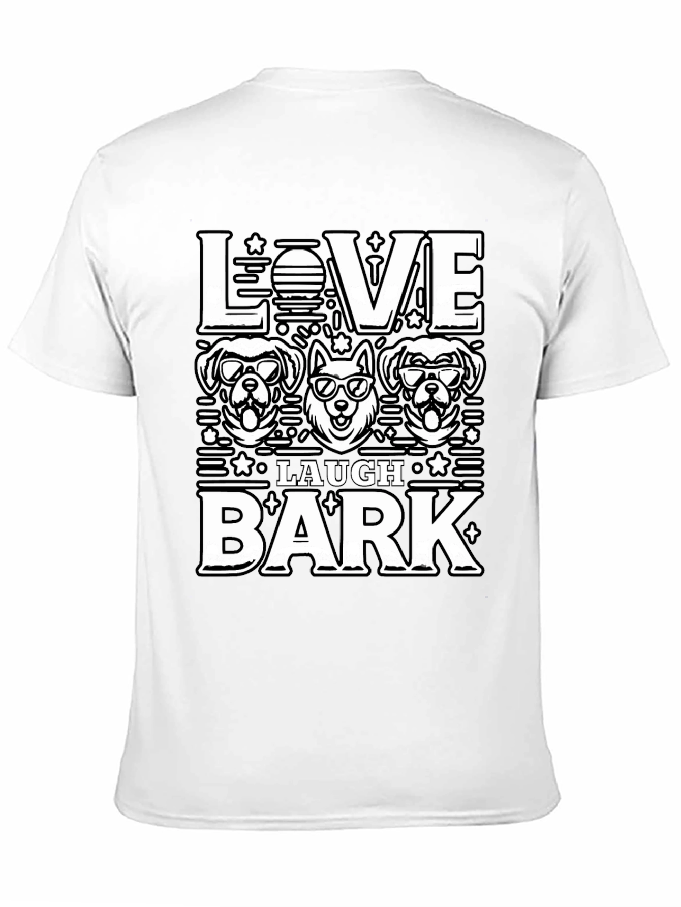 Love Laugh Bark Dog T-Shirt