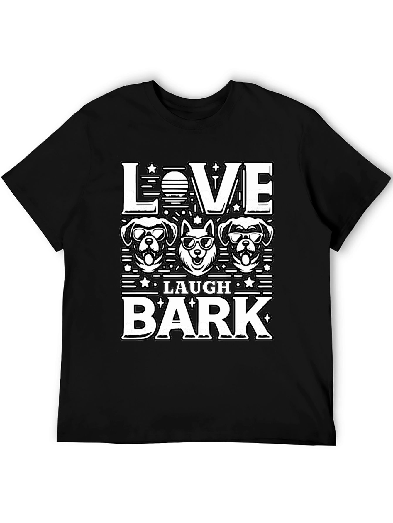 Love Laugh Bark Dog T-Shirt