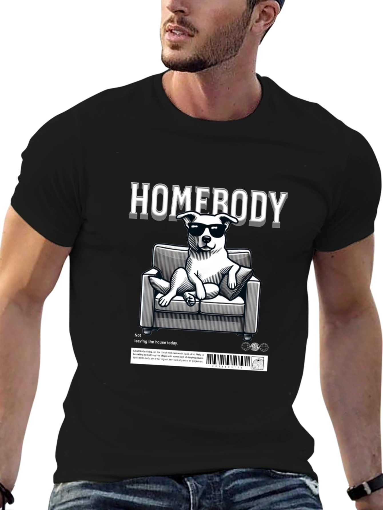 Homebody Dog Graphic Tee - Relaxed Fit