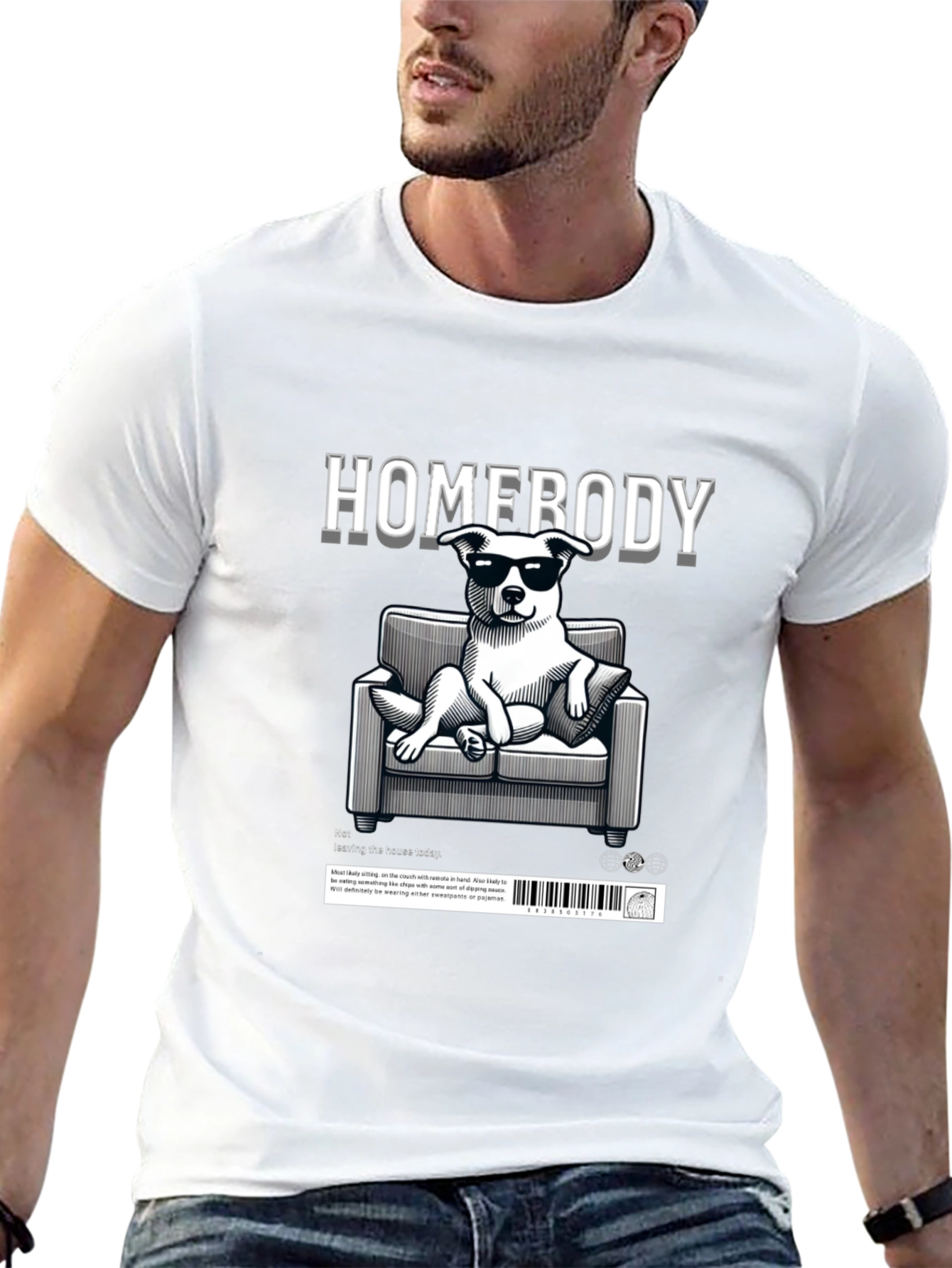 Homebody Dog Graphic Tee - Relaxed Fit