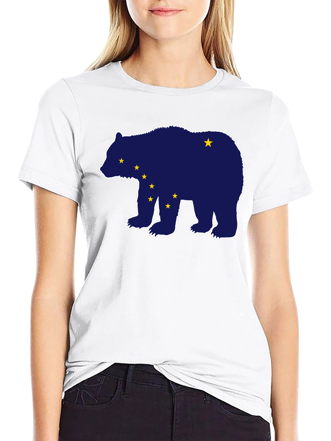 Alaska Bear T-Shirt - Midnight Blue