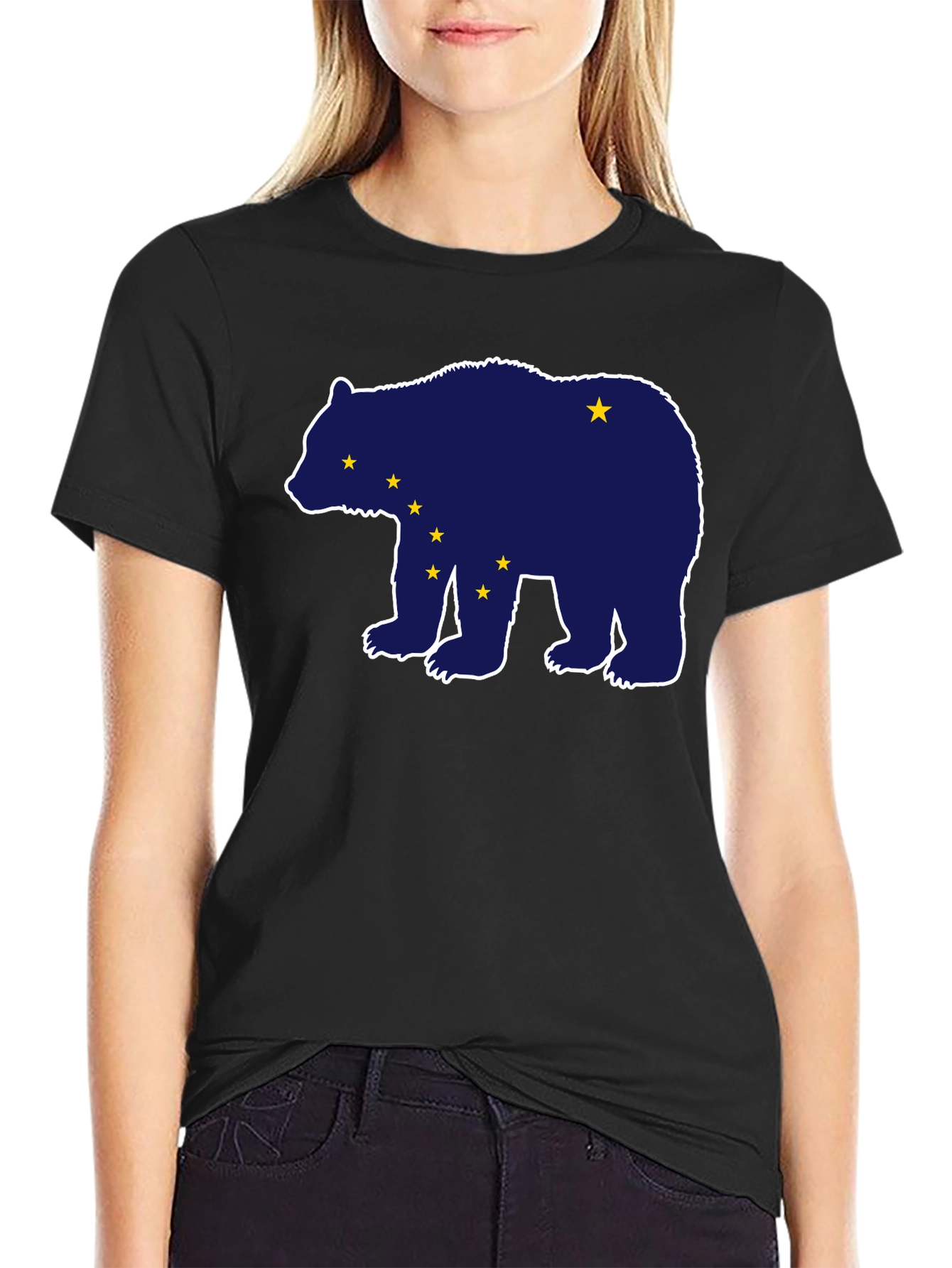 Alaska Bear T-Shirt - Midnight Blue