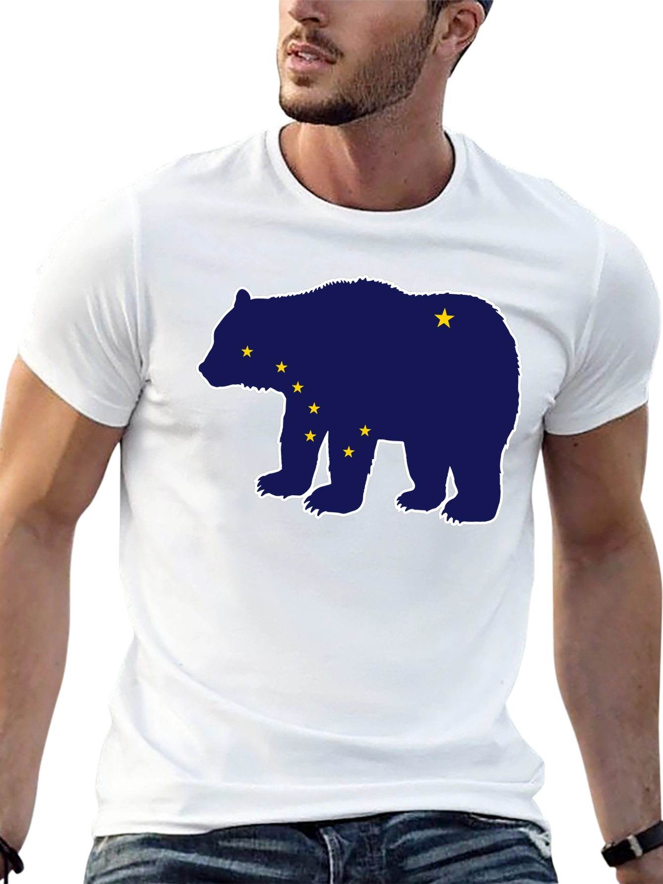 Alaska Bear T-Shirt - Midnight Blue