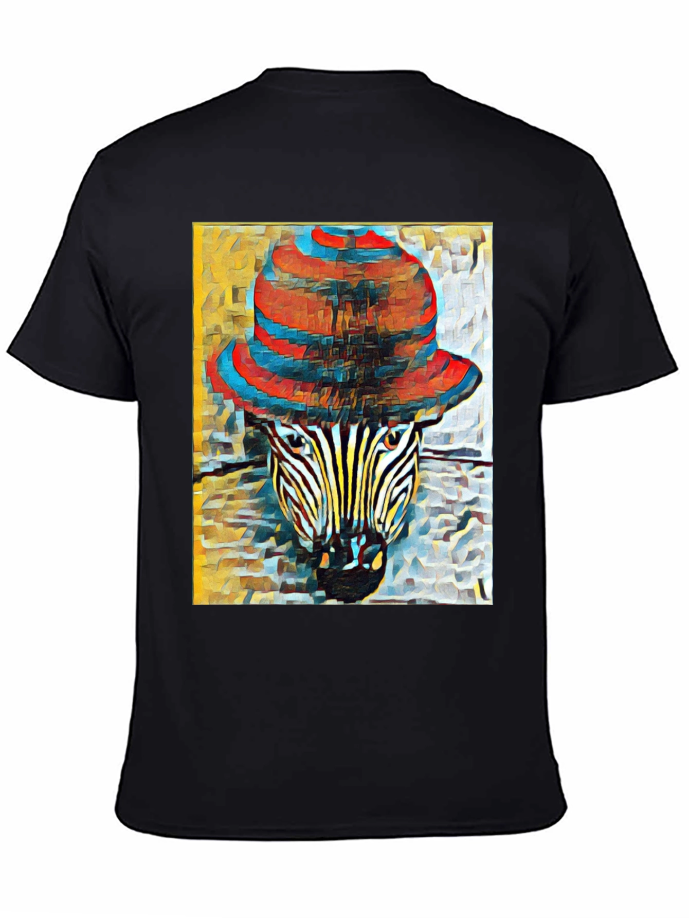 Zebra in Hat Graphic T-Shirt