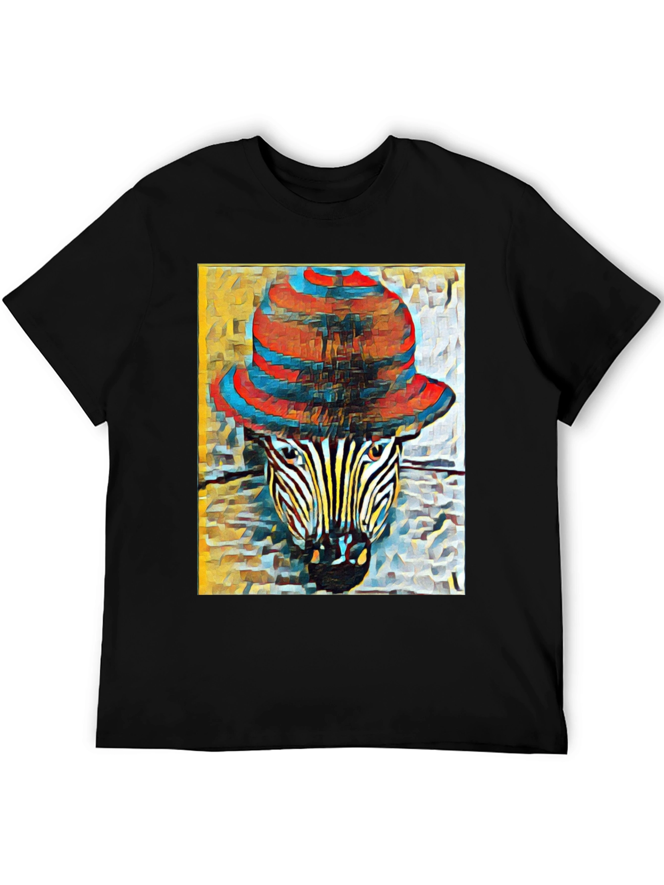 Zebra in Hat Graphic T-Shirt