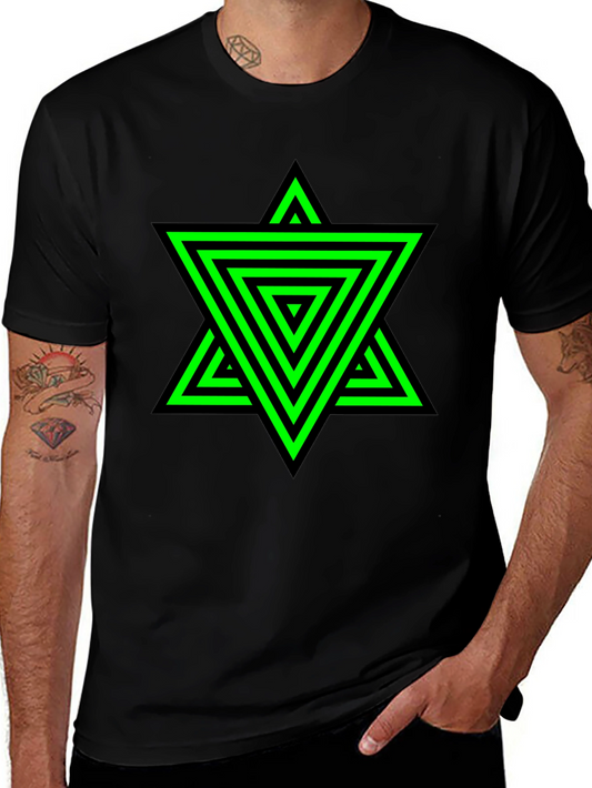 Geometric Star Graphic T-Shirt
