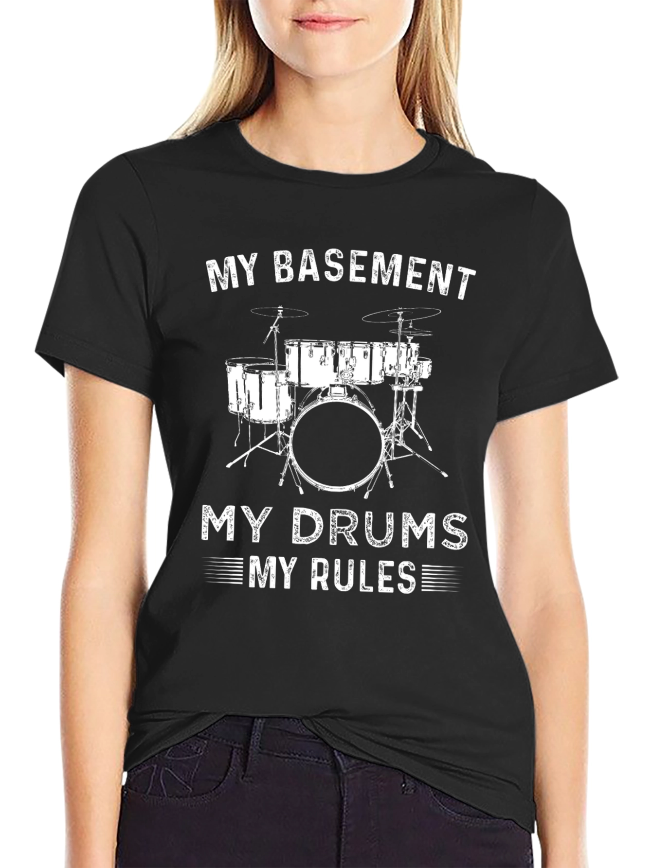 My Basement My Drums My Rules T-Shirt