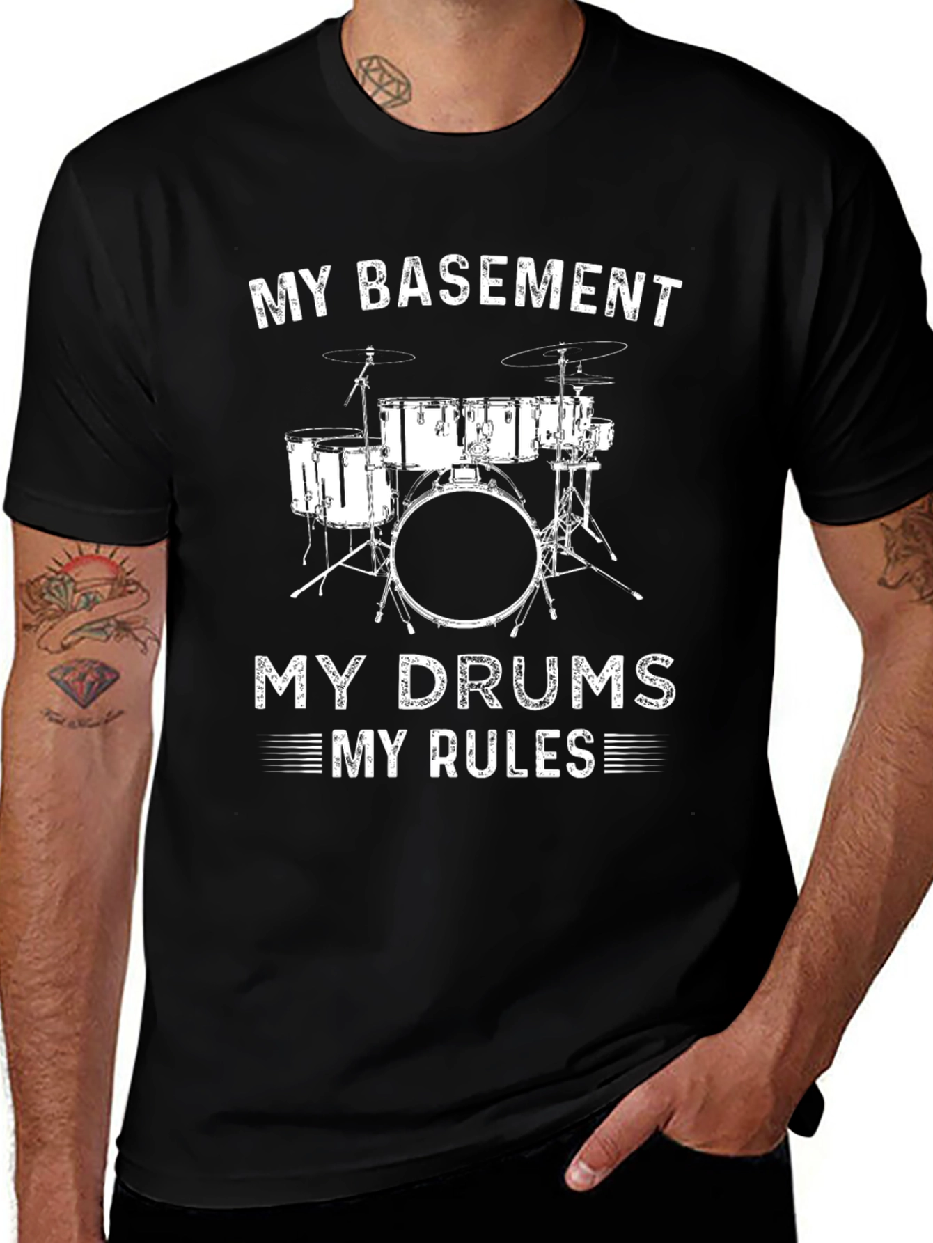 My Basement My Drums My Rules T-Shirt