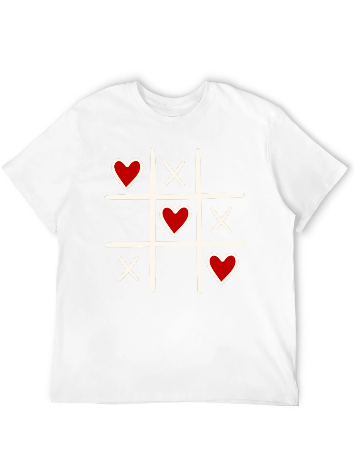 Tic-Tac-Toe Valentines Day Graphic Tee