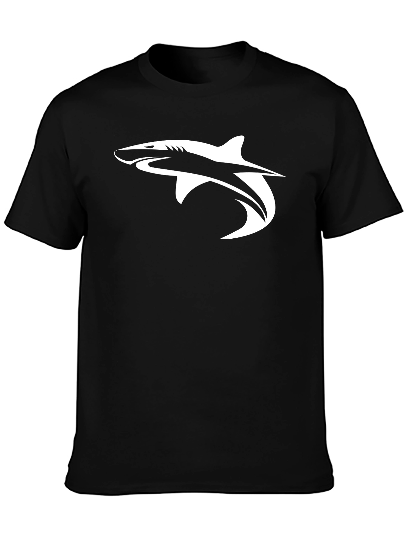 Shark Graphic Tee - Mens Black T-Shirt