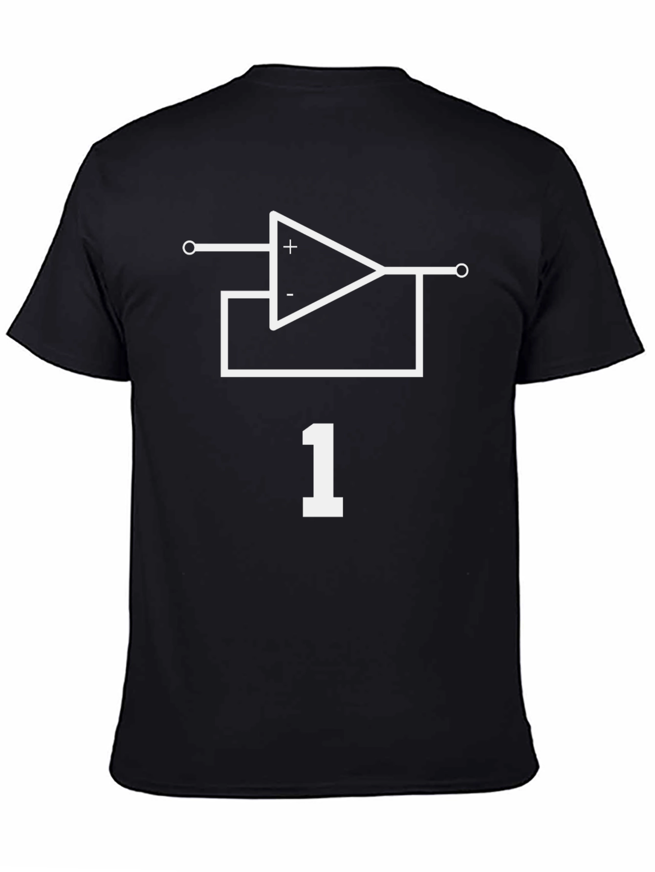 Op Amp Circuit Black T-Shirt - Engineering Tee