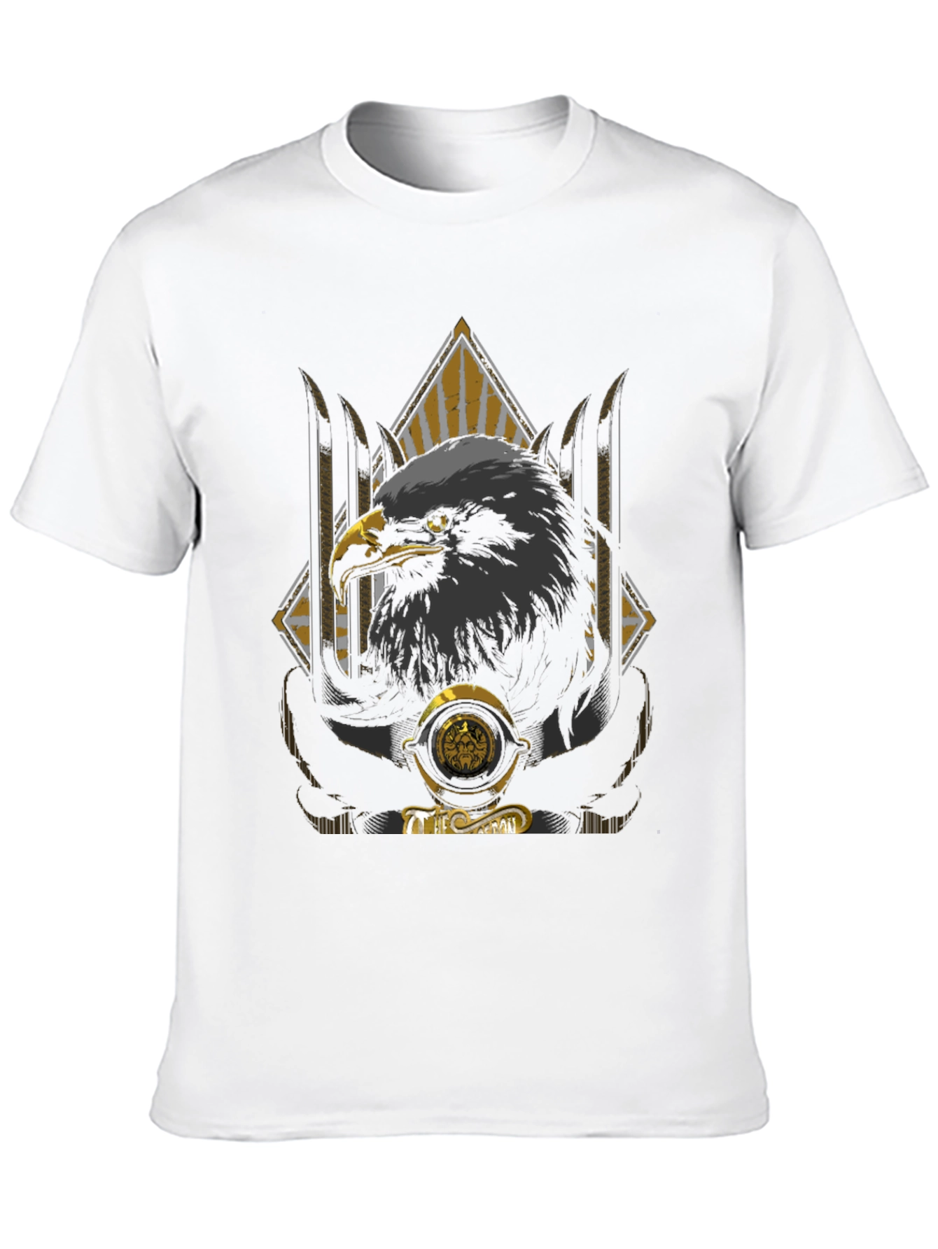 Eagle Graphic Print Crew Neck T-Shirt