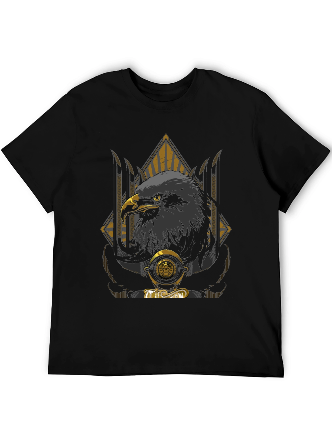 Eagle Graphic Print Crew Neck T-Shirt
