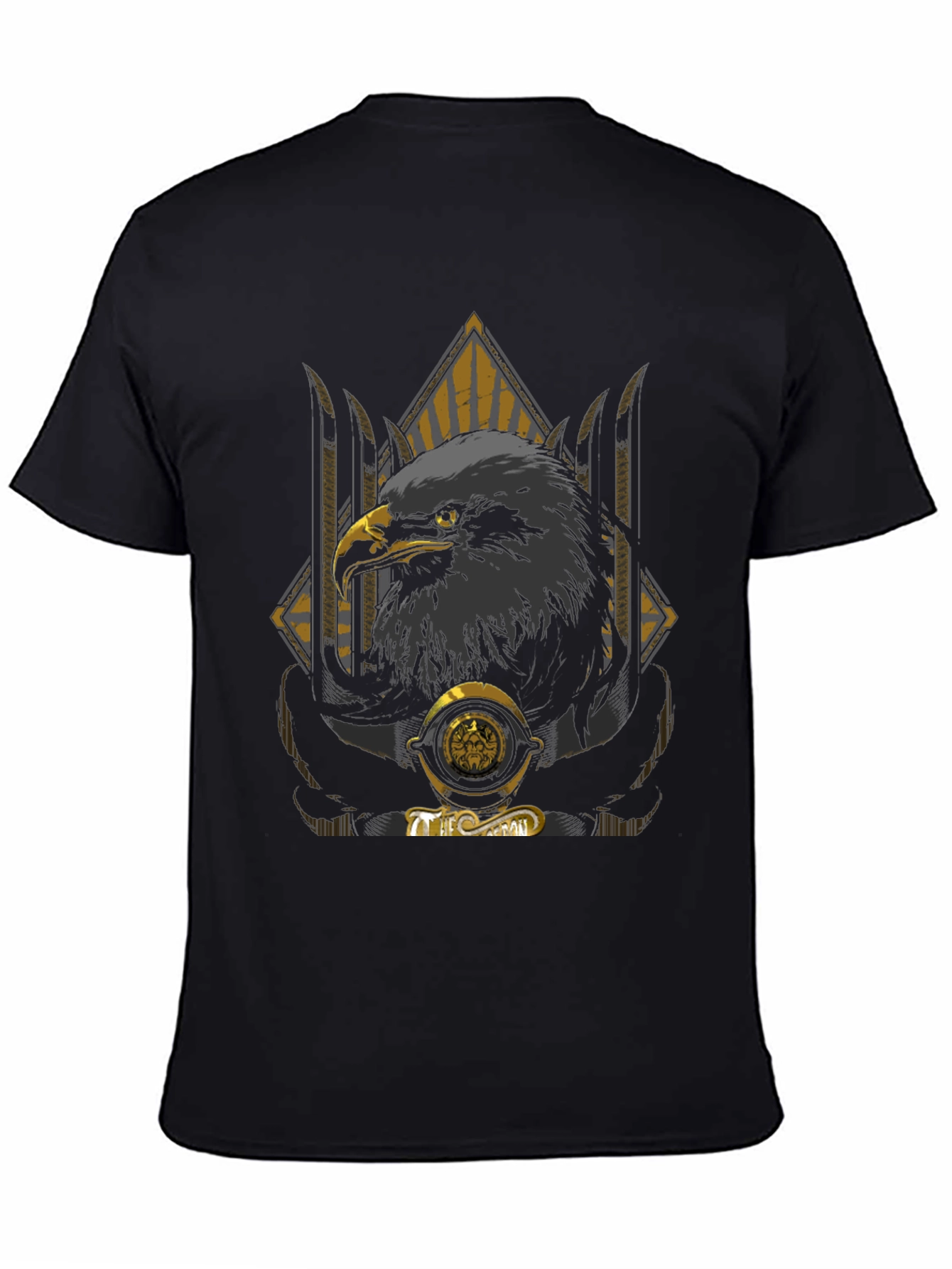 Eagle Graphic Print Crew Neck T-Shirt