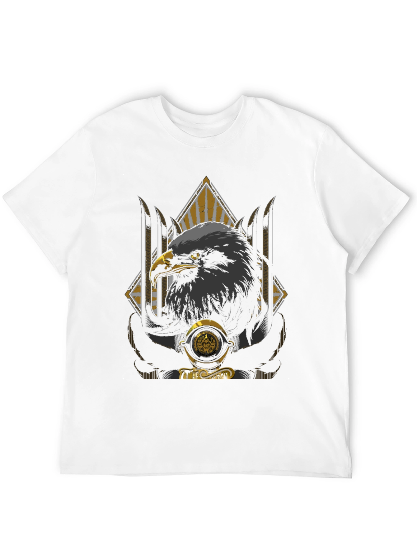 Eagle Graphic Print Crew Neck T-Shirt