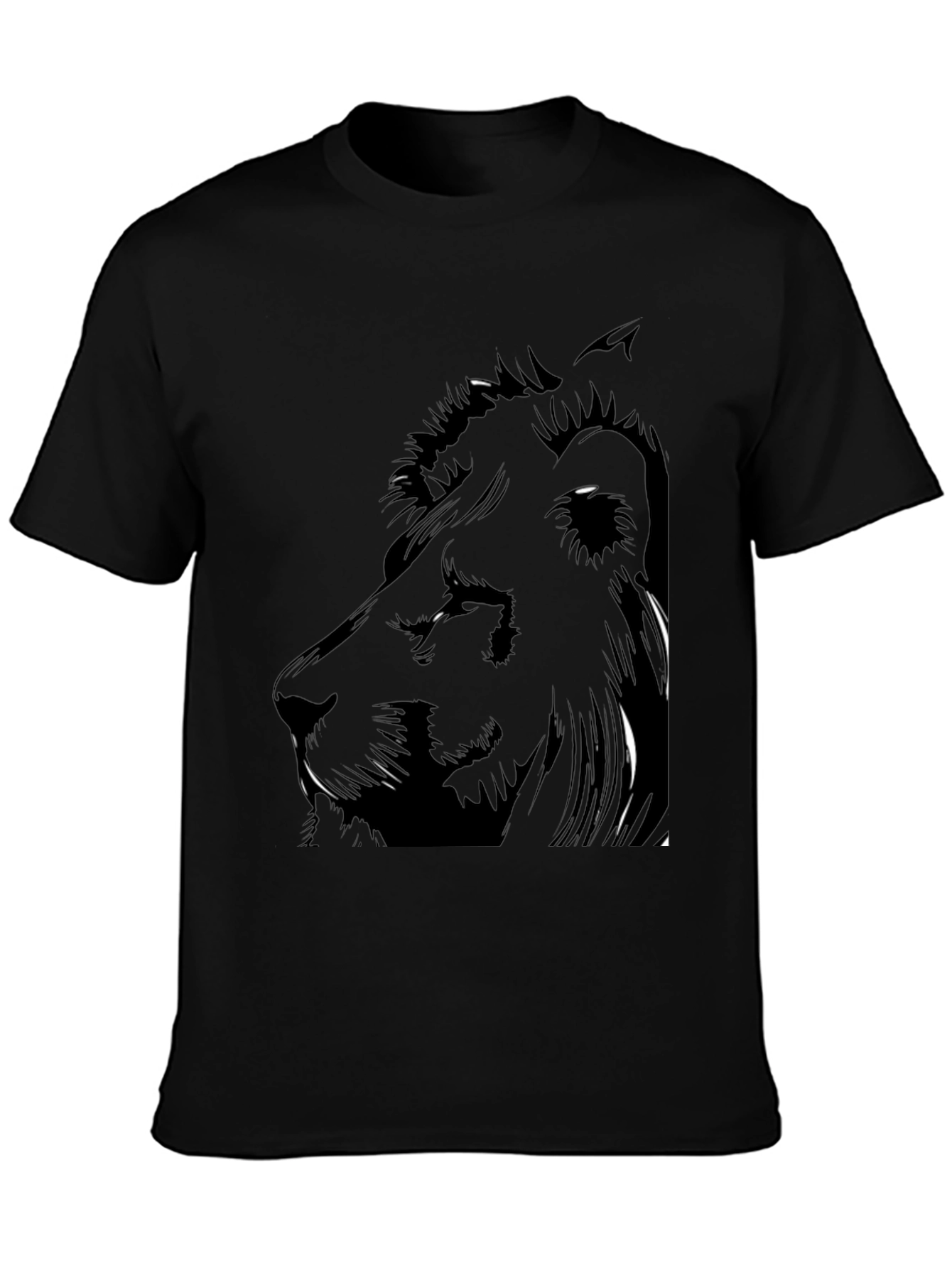 Lion Graphic Black Tee
